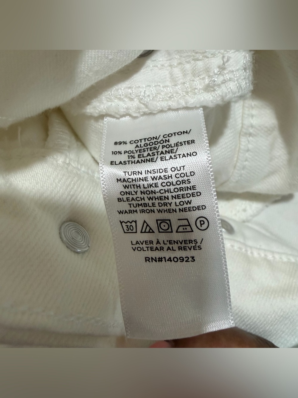LOFT The Cut Off Short High Rise White Size 28 Petite - Picture 6 of 7